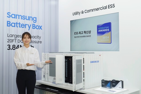 6일 코엑스에서 열리는 '인터배터리 2024'에서 삼성SDI가 주력 ESS 제품인 SBB를 선보일 예정이다.